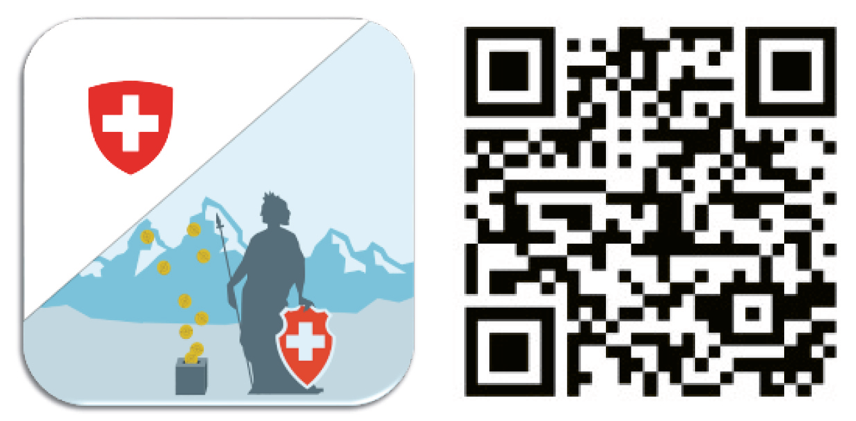 HR-App Logo und QR-Code